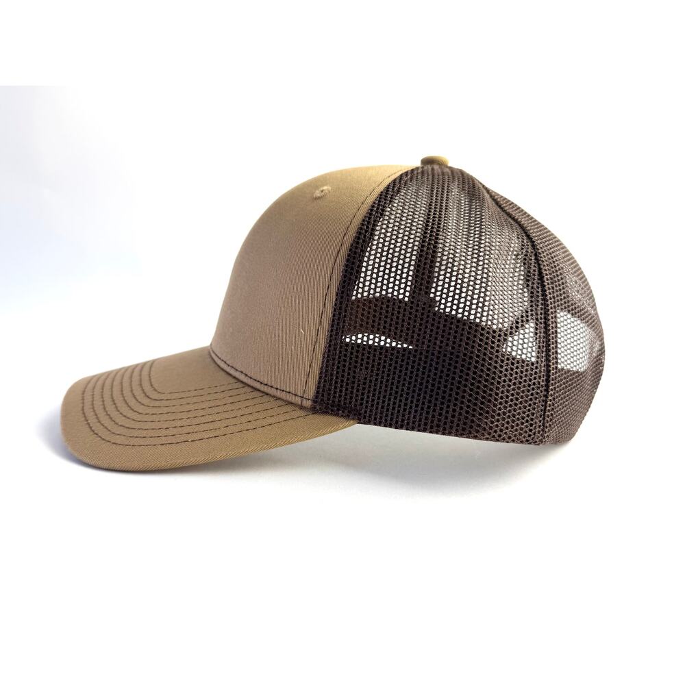 Outdoor Cap Tan Canvas Trucker Snapback Closure NEW